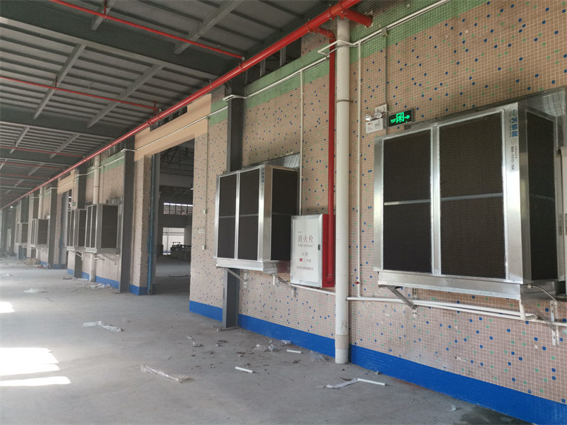 Zhongshan electric rubber processing workshop environmental space ventilation cooling case Zhongshan electric rubber processing workshop environmental space ventilation cooling case
