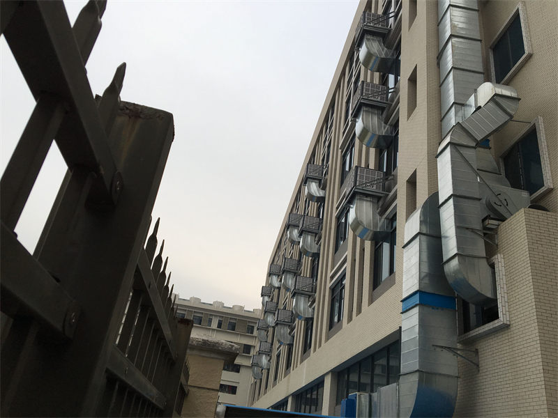 Panyu Nancun garment factory environmental space ventilation and cooling case Panyu Nancun garment factory environmental space ventilation and cooling case