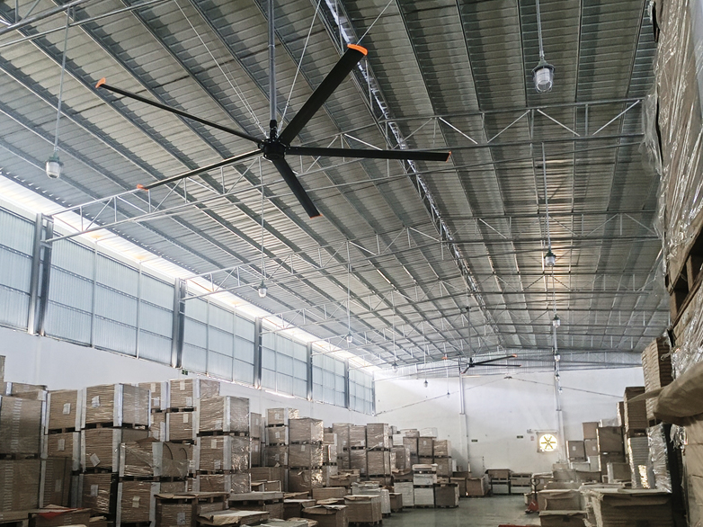 广州市某纸制品车间通风降温项目案例